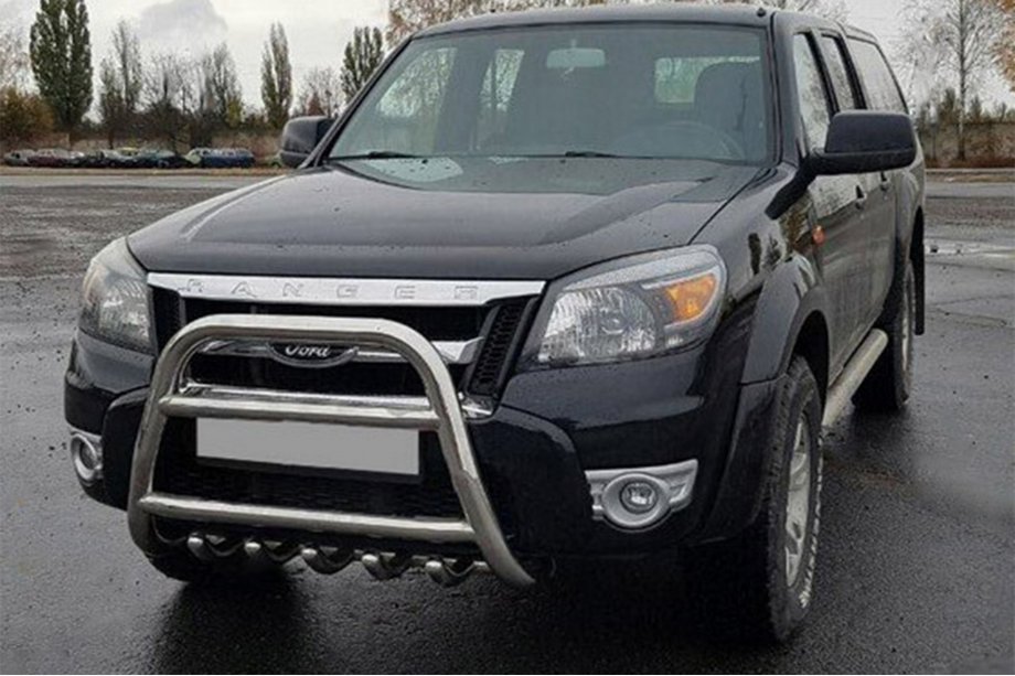 Ford Ranger 2007–2011 Přední ochranný rám QT008 (nerez) Image