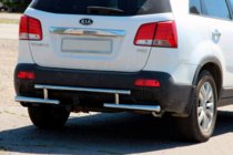 Kia Sorento II XM 2009–2014 Zadní ochranný rám AK002-2 (nerez) fotografie 1