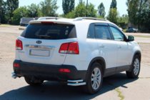 Kia Sorento II XM 2009–2014 Zadní dvojité rohové oblouky AK003-dvojitý (nerez) fotografie 4