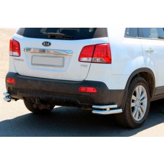 Zadní dvojité rohové oblouky AK003-dvojitý (nerez) Kia Sorento II XM 2009–2014 fotografie 1