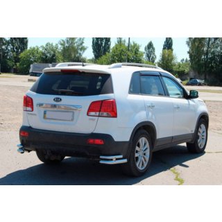 Zadní dvojité rohové oblouky AK003-dvojitý (nerez) Kia Sorento II XM 2009–2014 fotografie 4