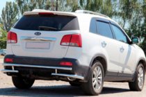 Kia Sorento II XM 2009–2014 Zadní ochranný rám AK003-2 (nerez) fotografie 1