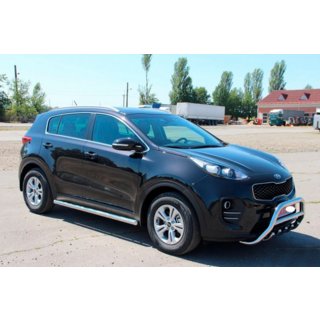 Boční trubky BB001 (2 ks, nerez) Kia Sportage 2015–2021 fotografie 4