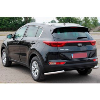 Zadní ochranné rohy AK003 (nerez) Kia Sportage 2015–2021 fotografie 3