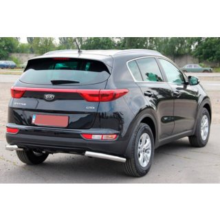 Zadní ochranné rohy AK003 (nerez) Kia Sportage 2015–2021 fotografie 4