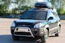 Hyundai Tucson JM 2004– Přední ochranný rám (nerez) WT025 fotografie 2