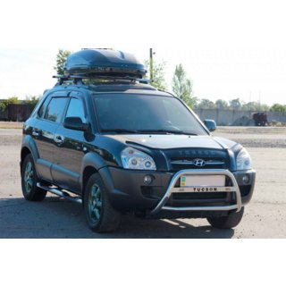 Přední ochranný rám (nerez) WT025 Hyundai Tucson JM 2004– fotografie 4