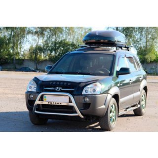 Přední ochranný rám (nerez) WT025 Hyundai Tucson JM 2004– fotografie 2