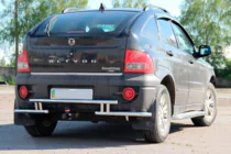 SsangYong Action 2005–2018 Zadní ochranný rám AK005-2 (nerez) fotografie 3