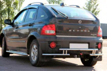 SsangYong Action 2005–2018 Zadní ochranný rám AK005-2 (nerez) fotografie 1