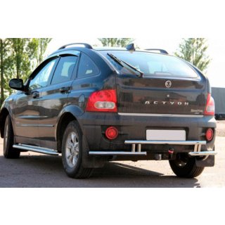 Zadní ochranný rám AK005-2 (nerez) SsangYong Action 2005–2018 fotografie 1