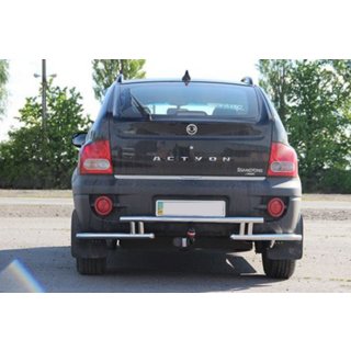 Zadní ochranný rám AK005-2 (nerez) SsangYong Action 2005–2018 fotografie 2
