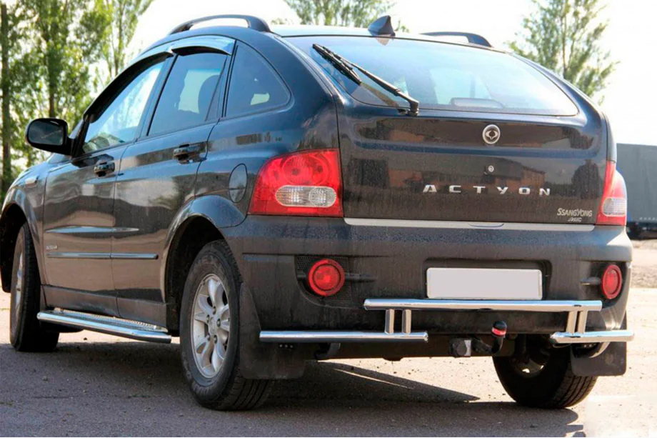 SsangYong Action 2005–2018 Zadní ochranný rám AK005-2 (nerez) Image