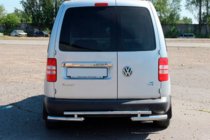 Volkswagen Caddy 2004–2010 Zadní ochranný rám AK003-2 (2 ks, nerez) fotografie 3