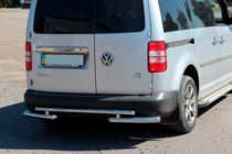 Volkswagen Caddy 2004–2010 Zadní ochranný rám AK003-2 (2 ks, nerez) fotografie 1