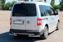 Volkswagen Caddy 2004–2010 Zadní ochranný rám AK003-2 (2 ks, nerez) fotografie 2