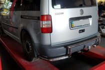 Volkswagen Caddy 2004–2010 Zadní ochranný rám AK003-3 (2 ks, nerez) fotografie 1