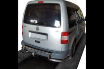 Volkswagen Caddy 2010–2015 Zadní ochranný rám AK003-3 (2 ks, nerez) fotografie 3
