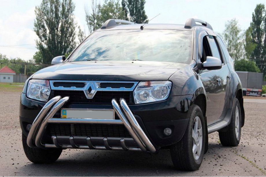 Renault Duster 2008–2017 Nerezový přední ochranný rám (bullbar) Kelebek WT011 Fotografie 2