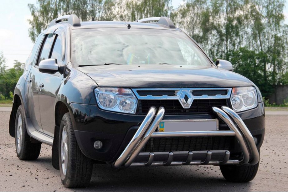 Renault Duster 2008–2017 Nerezový přední ochranný rám (bullbar) Kelebek WT011 Fotografie 1