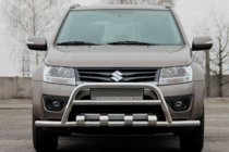 Suzuki Grand Vitara 2005–2017 Přední ochranný rám ST-WT-15 (nerez) fotografie 1