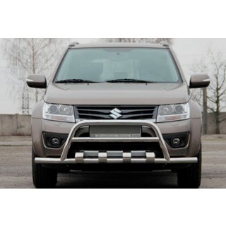 Přední ochranný rám ST-WT-15 (nerez) Suzuki Grand Vitara 2005–2017 fotografie 1