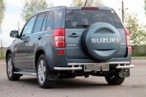 Suzuki Grand Vitara 2005–2017 Zadní ochranný oblouk AK005-3 (nerez) fotografie 1