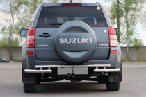 Suzuki Grand Vitara 2005–2017 Zadní ochranný oblouk AK005-3 (nerez) fotografie 2