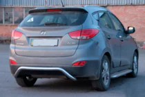 Hyundai IX-35 2010–2015 Zadní ochranný rám AK007 (nerez) fotografie 2