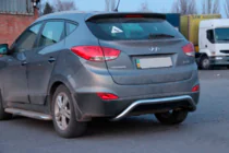 Hyundai IX-35 2010–2015 Zadní ochranný rám AK007 (nerez) fotografie 3