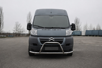 Fiat Ducato 2006–2025 Přední ochranný rám ST019 (nerez) fotografie 1
