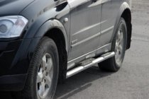 SsangYong Kyron 2005–2014 Boční trubky BB002 (2 ks, nerez) fotografie 1