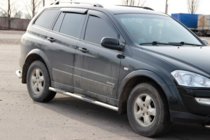 SsangYong Kyron 2005–2014 Boční trubky BB002 (2 ks, nerez) fotografie 3