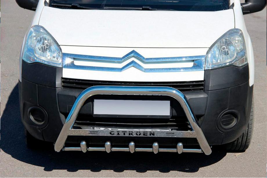 Citroen Berlingo 2008–2018 Přední ochranný rám WT004 (nerez) Image
