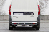 Fiat Doblo II 2010–2022 Zadní ochranný rám AK002/1 – dvojitý (nerez) fotografie 1