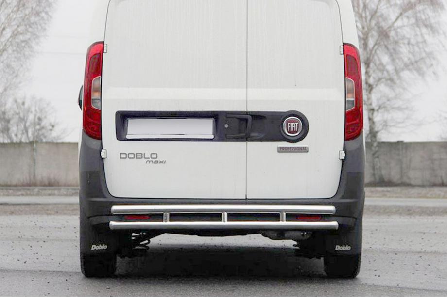 Fiat Doblo II 2010–2022 Zadní ochranný rám AK002/1 – dvojitý (nerez) Image