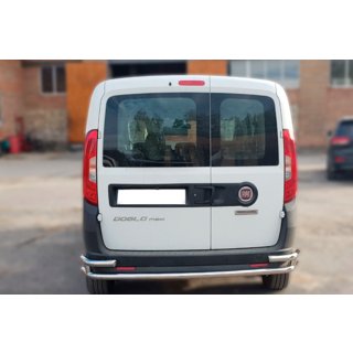 Zadní nerezový rám AK005/2 – dvojitý Fiat Doblo II 2010–2022 fotografie 2