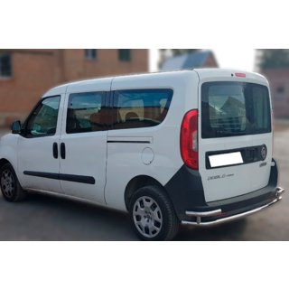 Zadní nerezový rám AK005/2 – dvojitý Fiat Doblo II 2010–2022 fotografie 3