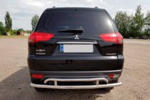 Mitsubishi Pajero Sport 2008–2015 Zadní ochranné oblouky AK002-2 (2 ks, nerez) fotografie 4