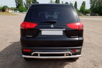 Mitsubishi Pajero Sport 2008–2015 Zadní ochranné oblouky AK002-2 (2 ks, nerez) fotografie 2