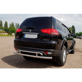 Zadní ochranné oblouky AK002-2 (2 ks, nerez) Mitsubishi Pajero Sport 2008–2015 fotografie 3