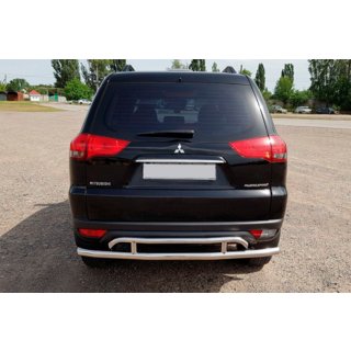 Zadní ochranné oblouky AK002-2 (2 ks, nerez) Mitsubishi Pajero Sport 2008–2015 fotografie 2