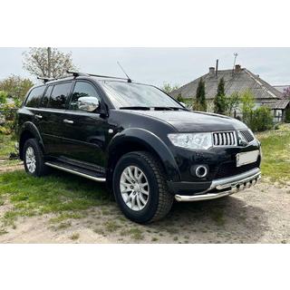 Přední ochranný rám ST015 (nerez) Mitsubishi Pajero Sport 2008–2015 fotografie 1
