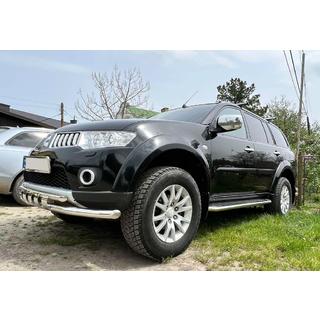 Přední ochranný rám ST015 (nerez) Mitsubishi Pajero Sport 2008–2015 fotografie 2