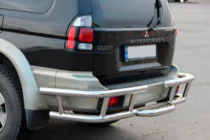 Mitsubishi Pajero Sport 1996–2007 Zadní ochranný rám AK-Special (nerez) fotografie 1