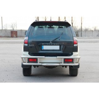 Zadní ochranný rám AK-Special (nerez) Mitsubishi Pajero Sport 1996–2007 fotografie 2