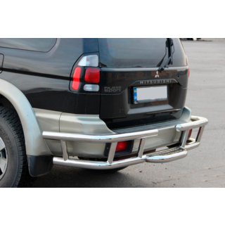 Zadní ochranný rám AK-Special (nerez) Mitsubishi Pajero Sport 1996–2007 fotografie 1