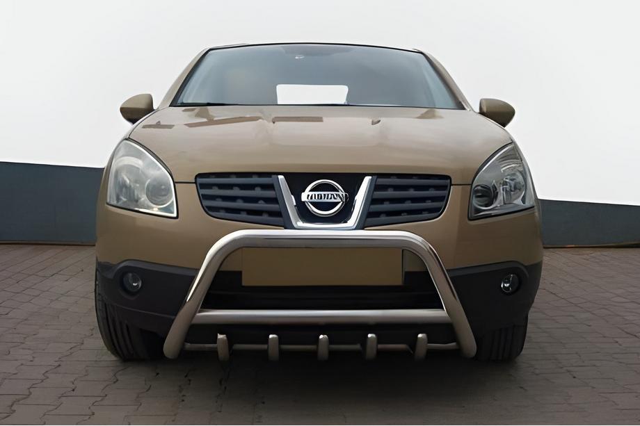 Nissan Qashqai 2010–2014 Přední nerezový ochranný rám WT003 60 mm Image
