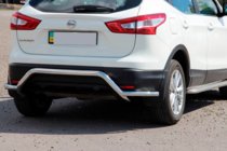Nissan Qashqai 2014–2021 Zadní ochranný oblouk AK007-Plus (nerez) fotografie 1