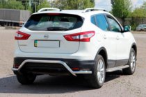 Nissan Qashqai 2014–2021 Zadní ochranný oblouk AK007-Plus (nerez) fotografie 4